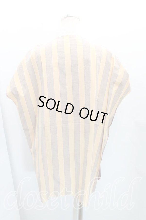 画像2: Worlds End 中古 / スクエアTシャツ OS 茶  H-25-11-09-073-ts-IN-ZH (2)