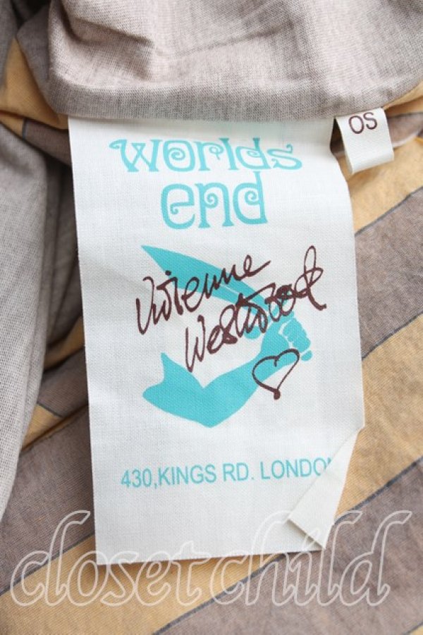 画像3: Worlds End 中古 / スクエアTシャツ OS 茶  H-25-11-09-073-ts-IN-ZH (3)