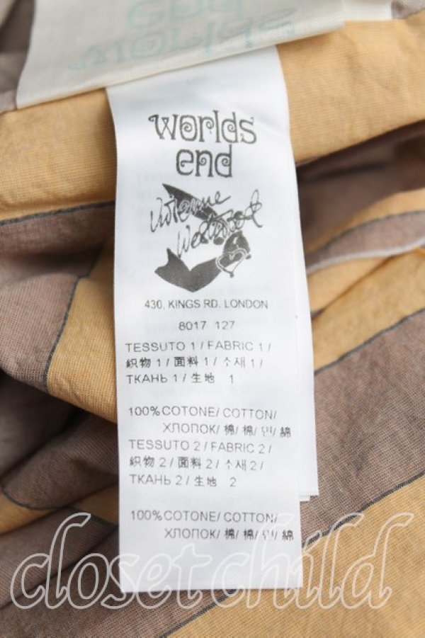 画像4: Worlds End 中古 / スクエアTシャツ OS 茶  H-25-11-09-073-ts-IN-ZH (4)