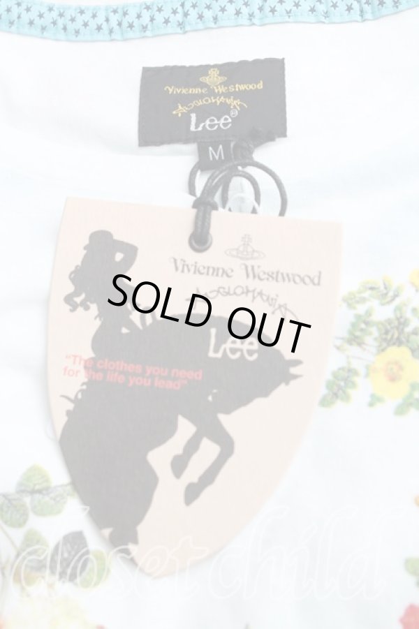 画像3: ヴィヴィアンウエストウッド Anglomania and Lee 中古 / フラワーptTシャツ M 白  H-25-11-09-074-ts-IN-ZH (3)