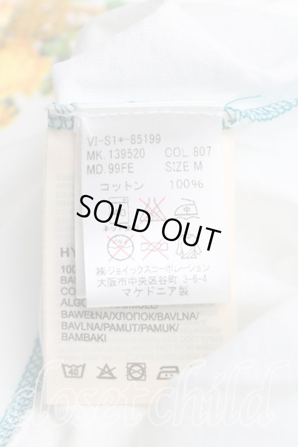 画像4: ヴィヴィアンウエストウッド Anglomania and Lee 中古 / フラワーptTシャツ M 白  H-25-11-09-074-ts-IN-ZH (4)