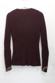 画像2: ヴィヴィアンウエストウッド 中古 / リブニットカーディガン  茶  H-25-11-09-075-to-OD-ZH (2)