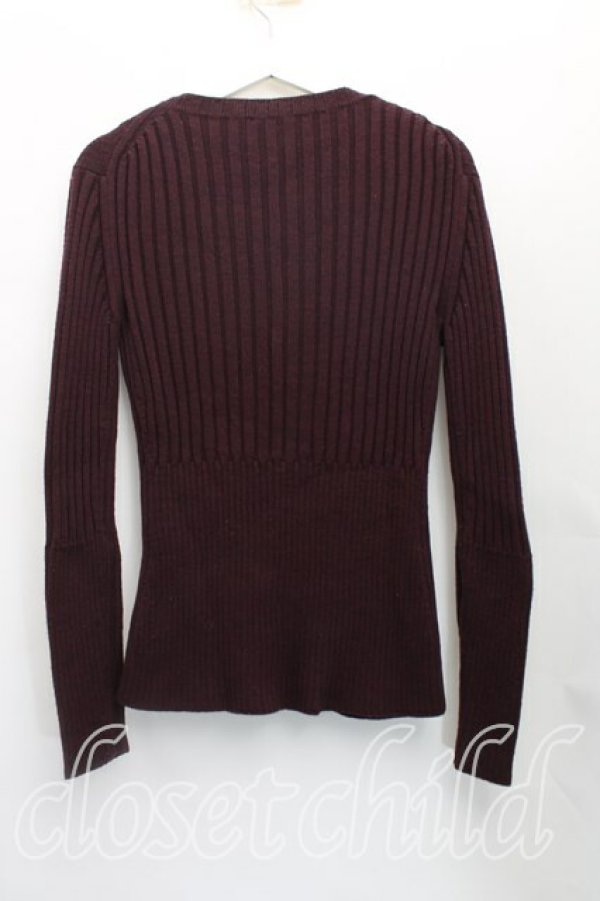 画像2: ヴィヴィアンウエストウッド 中古 / リブニットカーディガン  茶  H-25-11-09-075-to-OD-ZH (2)