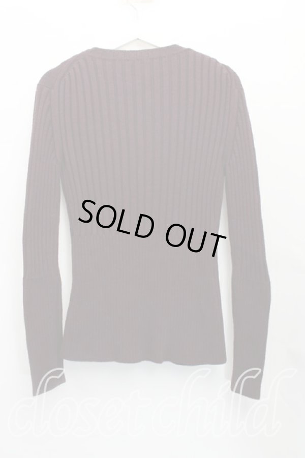 画像2: ヴィヴィアンウエストウッド 中古 / リブニットカーディガン  茶  H-25-11-09-075-to-OD-ZH (2)