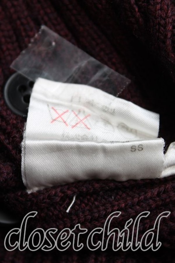 画像4: ヴィヴィアンウエストウッド 中古 / リブニットカーディガン  茶  H-25-11-09-075-to-OD-ZH (4)