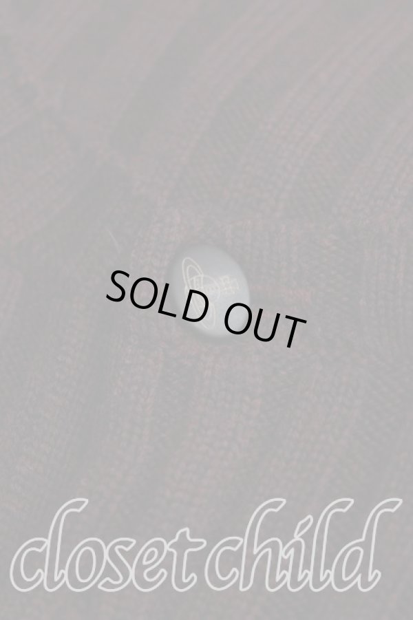 画像5: ヴィヴィアンウエストウッド 中古 / リブニットカーディガン  茶  H-25-11-09-075-to-OD-ZH (5)