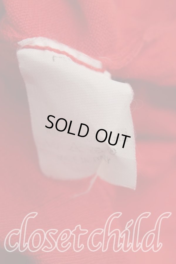 画像4: ヴィヴィアンウエストウッド 中古 / カラーオーブ刺繍Vネックセーター S 赤  H-25-11-09-076-to-OD-ZH (4)