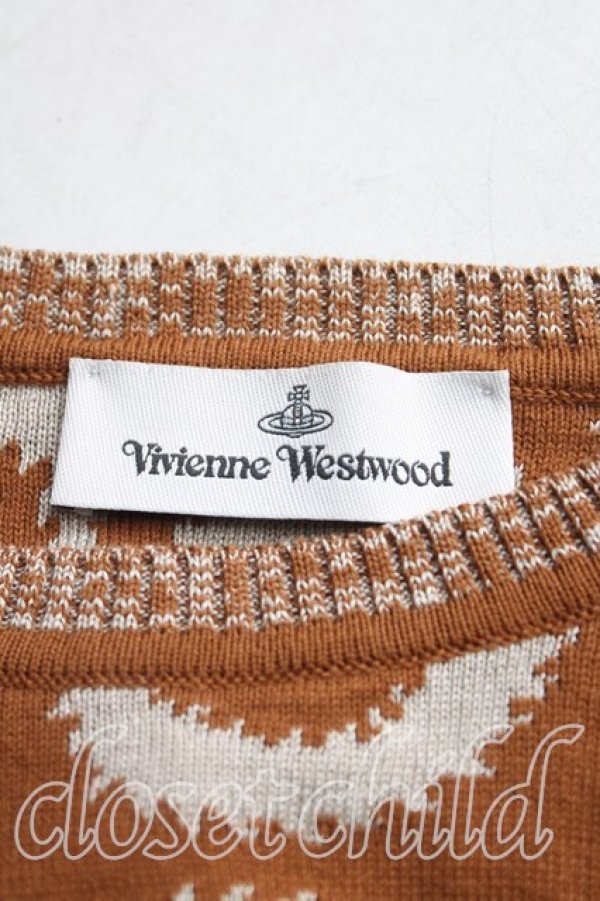 画像3: ヴィヴィアンウエストウッド 中古 / SQUIGGLEセーター S 茶  H-25-11-09-077-to-OD-ZH (3)
