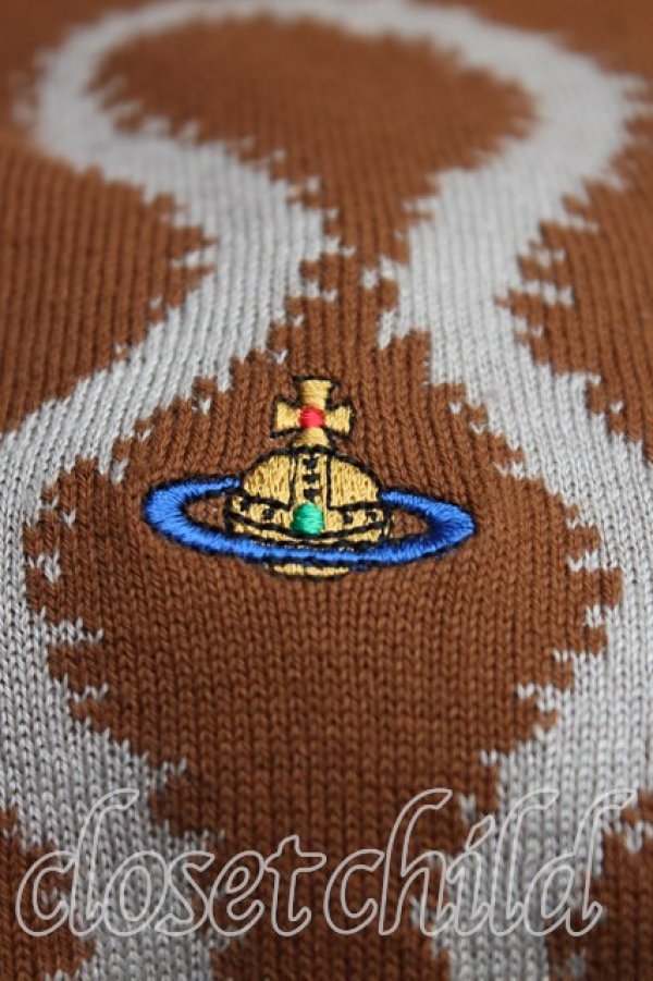 画像5: ヴィヴィアンウエストウッド 中古 / SQUIGGLEセーター S 茶  H-25-11-09-077-to-OD-ZH (5)