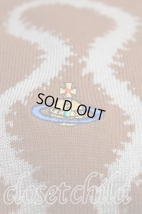 画像5: ヴィヴィアンウエストウッド 中古 / SQUIGGLEセーター S 茶  H-25-11-09-077-to-OD-ZH (5)