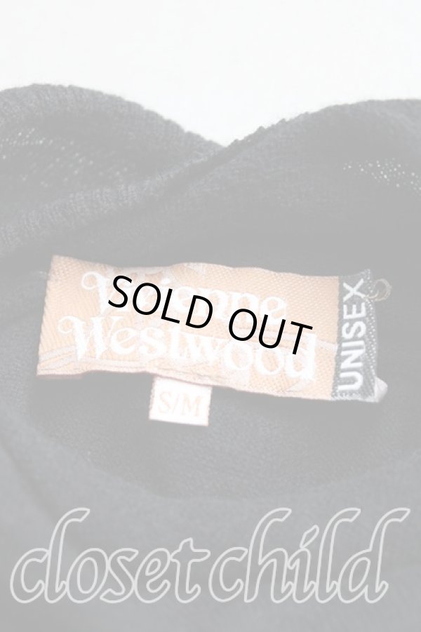 画像3: ヴィヴィアンウエストウッド 中古 / グラフティオーブ刺繍ニット M 黒  H-25-11-09-078-to-OD-ZH (3)