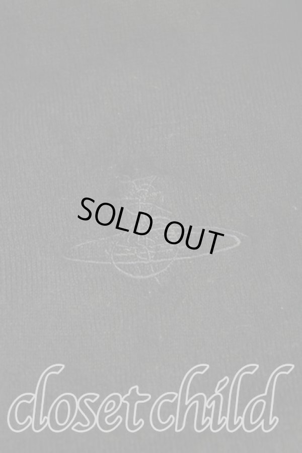 画像5: ヴィヴィアンウエストウッド 中古 / グラフティオーブ刺繍ニット M 黒  H-25-11-09-078-to-OD-ZH (5)