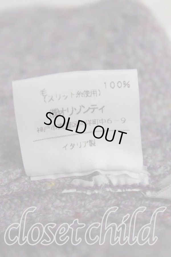 画像5: ヴィヴィアンウエストウッド MAN 中古 / カラーオーブ刺繍ニット S 紫  H-25-11-09-079-to-IN-ZH (5)