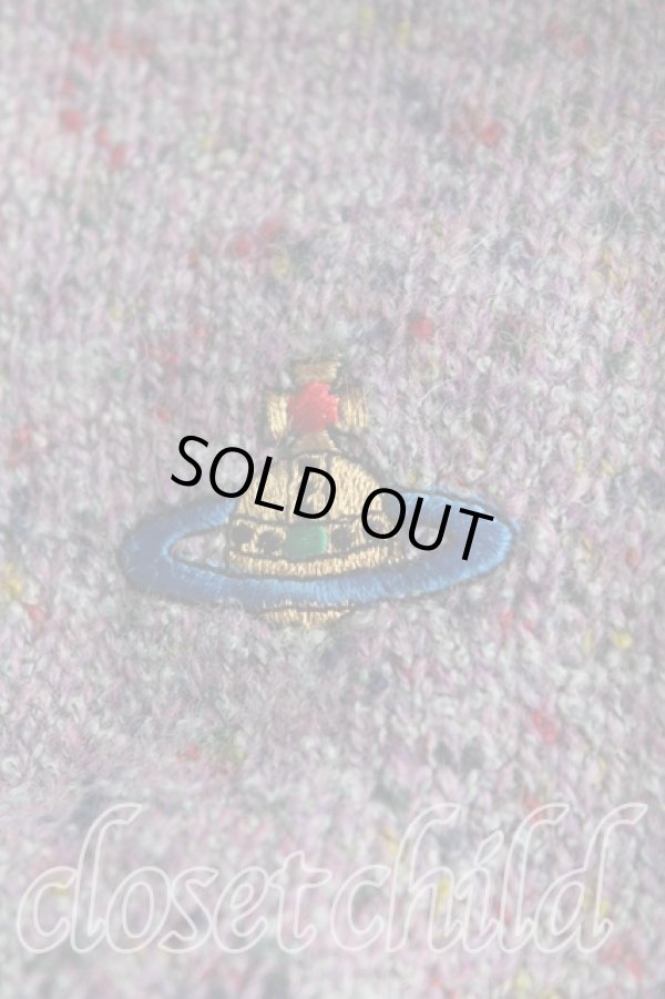 画像6: ヴィヴィアンウエストウッド MAN 中古 / カラーオーブ刺繍ニット S 紫  H-25-11-09-079-to-IN-ZH (6)