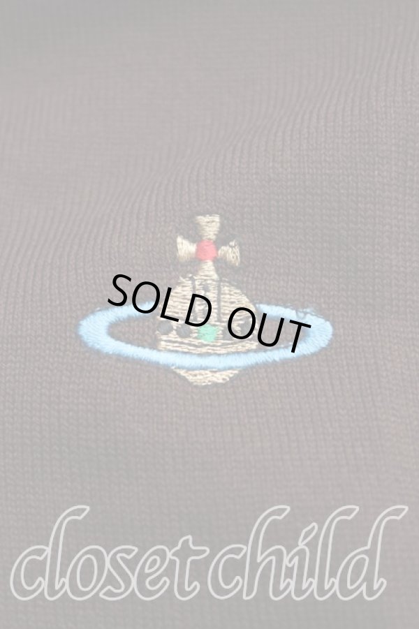 画像6: ヴィヴィアンウエストウッド 中古 / カラーオーブ刺繍ポロニット S 茶  H-25-11-09-080-to-IN-ZH (6)