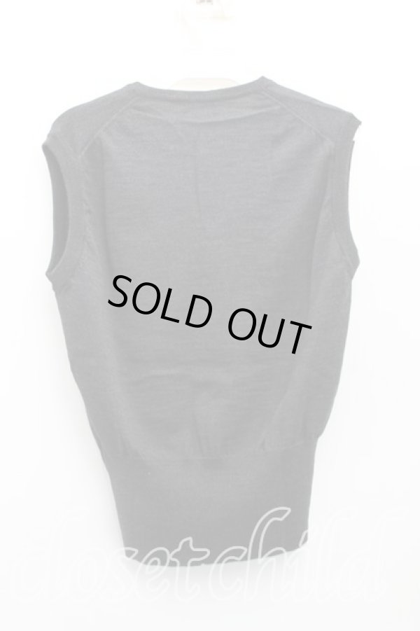 画像2: ヴィヴィアンウエストウッド 中古 / カラーオーブ刺繍ニットベスト I(7号相当) 灰  H-25-11-09-081-to-IN-ZH (2)