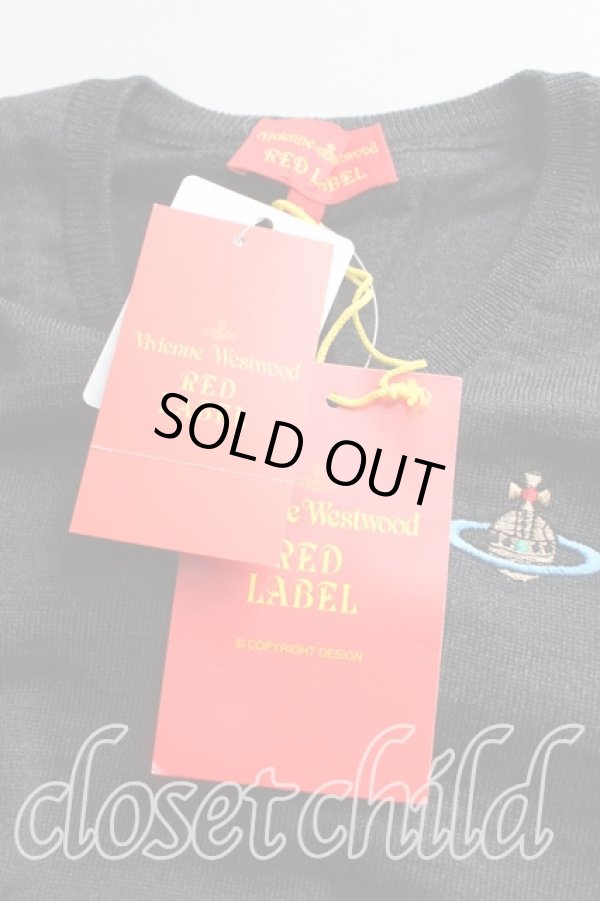 画像3: ヴィヴィアンウエストウッド 中古 / カラーオーブ刺繍ニットベスト I(7号相当) 灰  H-25-11-09-081-to-IN-ZH (3)