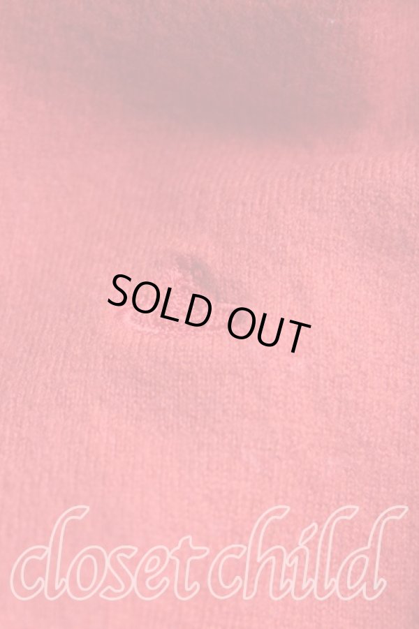 画像6: ヴィヴィアンウエストウッド 中古 / 単色オーブ刺繍切替カーディガン 3（11号相当） 赤  H-25-11-09-082-to-OD-ZH (6)