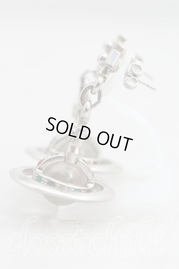 画像2: ヴィヴィアンウエストウッド 中古 / タイニーオーブピアス  シルバー  H-25-11-09-007-er-OD-ZH (2)