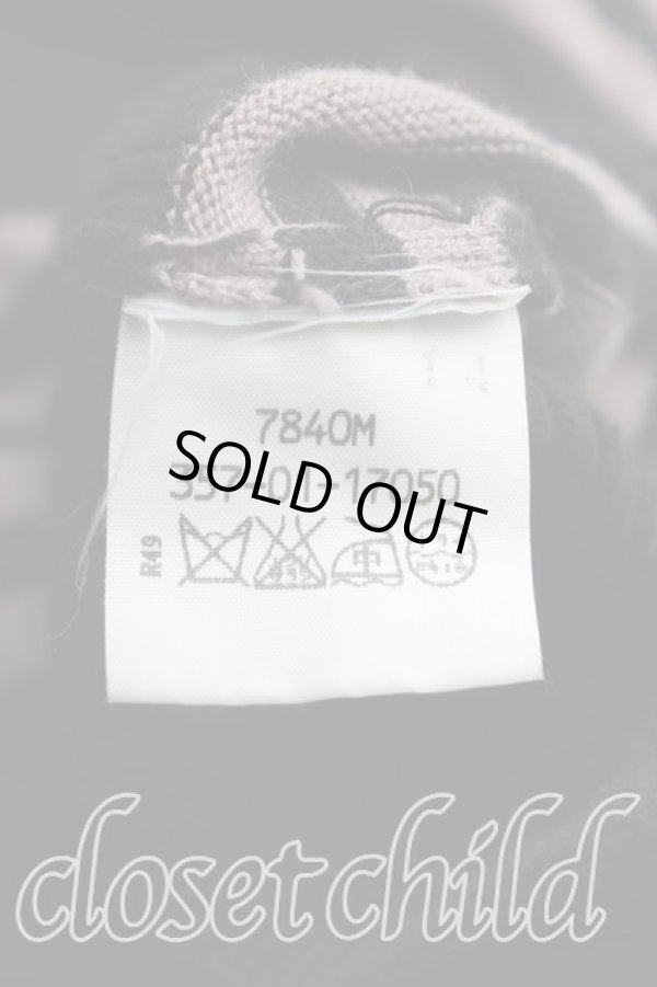 画像4: ヴィヴィアンウエストウッド 中古 / スカルptボーダーラウンドネックニット 2(9号相当) 黒×紫  H-25-11-09-084-to-IN-ZH (4)