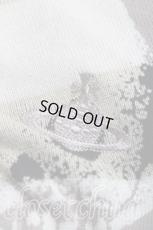 画像6: ヴィヴィアンウエストウッド 中古 / スカルptボーダーカーディガン 3(11号相当) 黒×灰  H-25-11-09-085-to-IN-ZH (6)