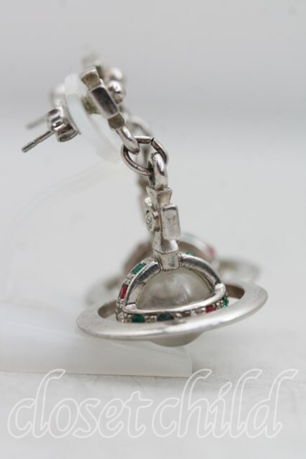 画像3: ヴィヴィアンウエストウッド 中古 / タイニーオーブピアス  シルバー  H-25-11-09-007-er-OD-ZH (3)