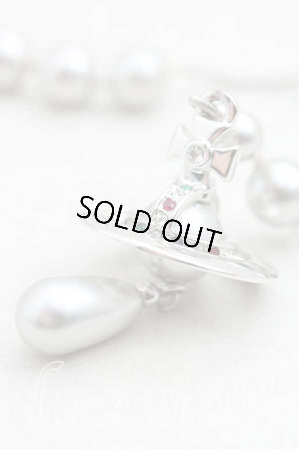 画像2: ヴィヴィアンウエストウッド 中古 / ブロークンパールチョーカー  シルバー  H-25-11-09-009-nl-OD-ZH (2)