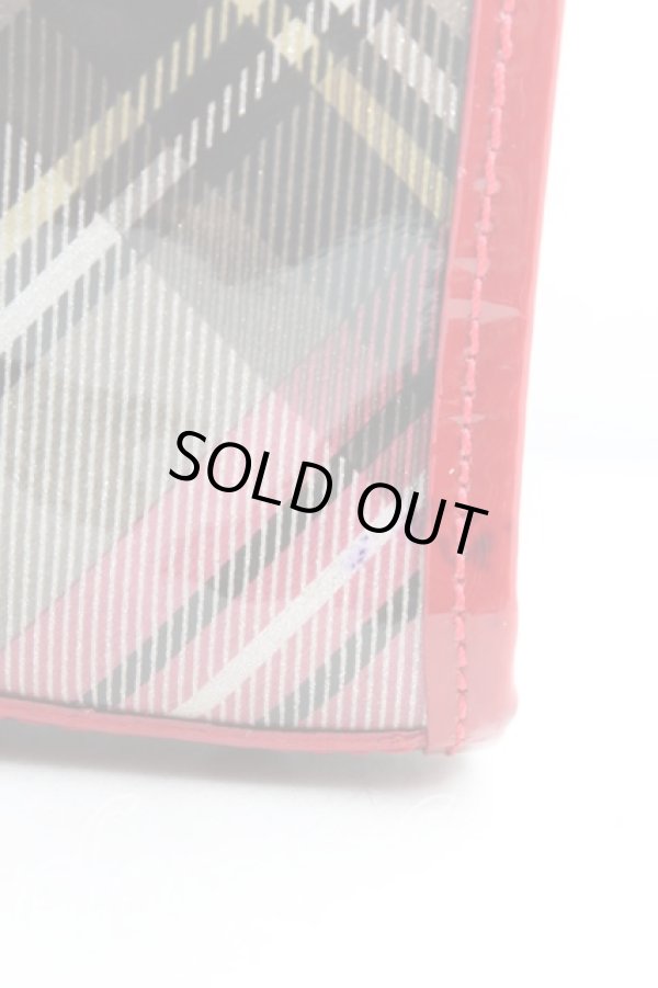 画像5: ヴィヴィアンウエストウッド 中古 / transparent tartan tote bag S  赤  H-25-11-09-001-ba-IN-ZH (5)