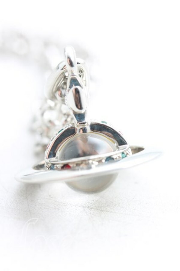 画像2: ヴィヴィアンウエストウッド 中古 / タイニーオーブネックレス  シルバー  H-25-11-09-010-nl-OD-ZH (2)