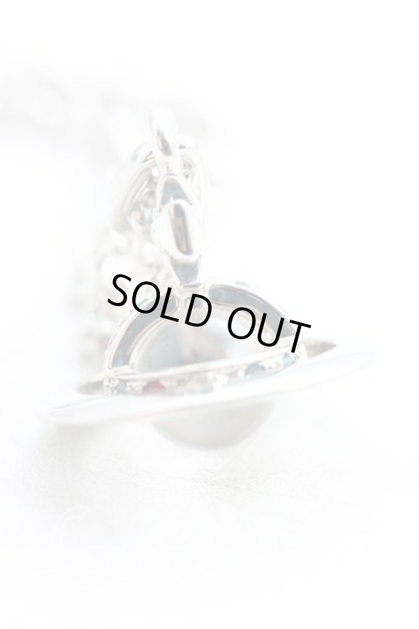 画像2: ヴィヴィアンウエストウッド 中古 / タイニーオーブネックレス  シルバー  H-25-11-09-010-nl-OD-ZH (2)