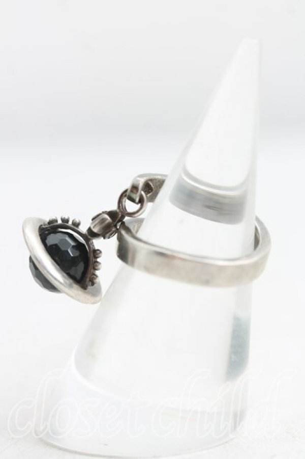 画像2: ヴィヴィアンウエストウッド 中古 / ドロップリング S(10号相当） シルバー  H-25-11-09-011-rg-OD-ZH (2)