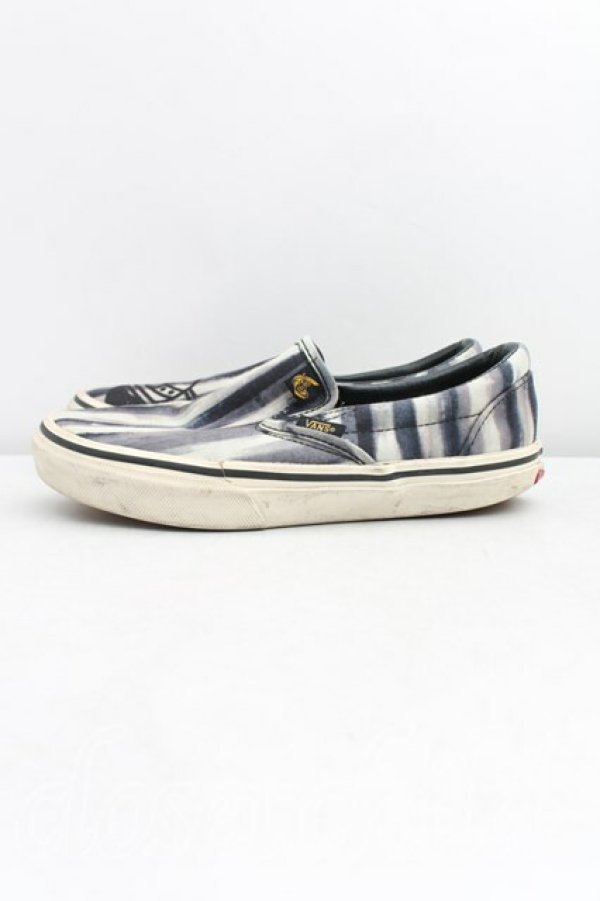 画像3: ANGLOMANIA×VANS 中古 / アナーキーストライプシューズ 24.5cm 灰  H-25-11-09-014-sh-OD-ZH (3)