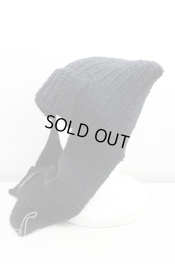 画像2: ヴィヴィアンウエストウッド 中古 / スクエアニット帽  黒  H-25-11-09-016-ha-OD-ZH (2)