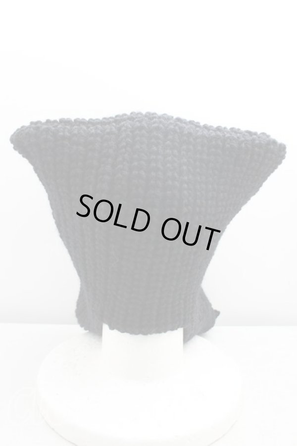 画像3: ヴィヴィアンウエストウッド 中古 / スクエアニット帽  黒  H-25-11-09-016-ha-OD-ZH (3)