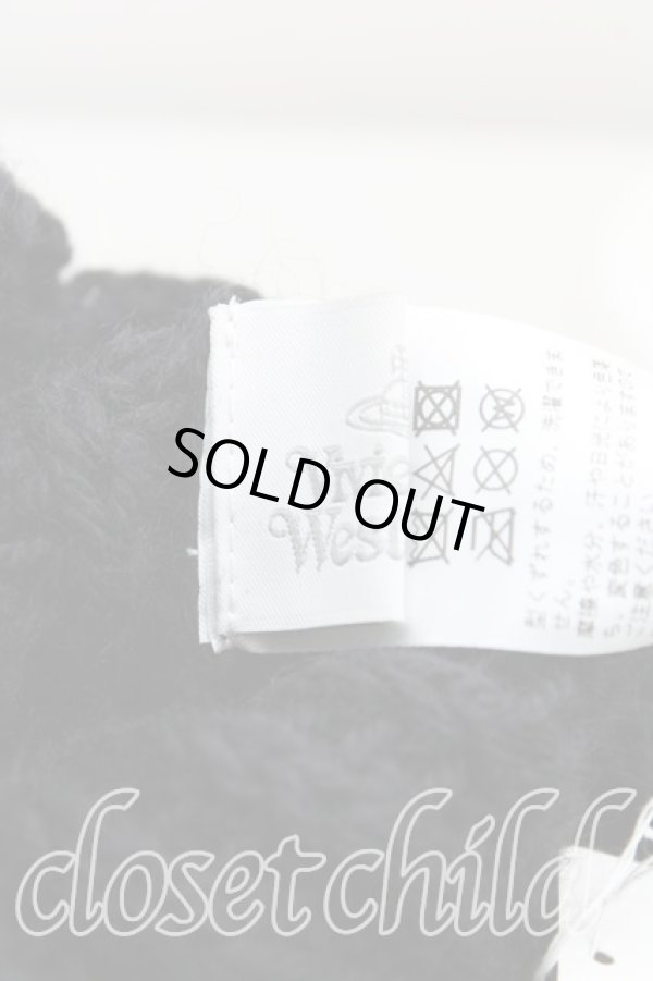 画像4: ヴィヴィアンウエストウッド 中古 / スクエアニット帽  黒  H-25-11-09-016-ha-OD-ZH (4)