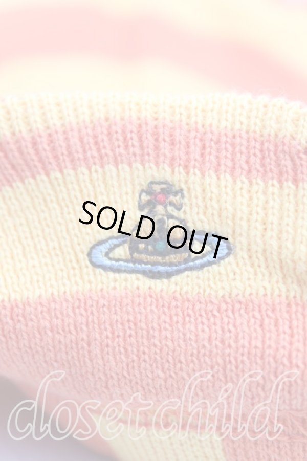 画像6: ヴィヴィアンウエストウッド 中古 / ボーダーニットハンチング  オレンジ  H-25-11-09-017-ha-IN-ZH (6)