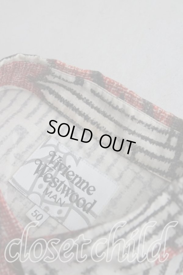 画像5: ヴィヴィアンウエストウッド MAN 中古 / カバーオールシャツ 50（メンズXL相当） 茶ｘ黒  H-25-11-16-036-bl-OD-ZH (5)