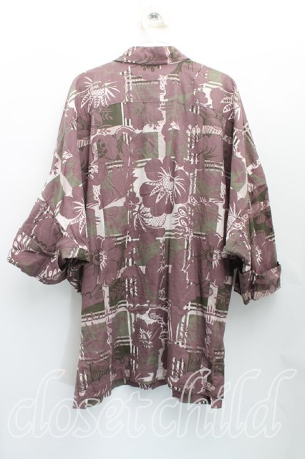 画像2: ヴィヴィアンウエストウッド MAN 中古 / フラワーptシャツ 44（メンズS相当） 茶  H-25-11-16-037-bl-OD-ZH (2)