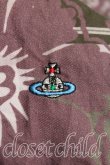 画像5: ヴィヴィアンウエストウッド MAN 中古 / フラワーptシャツ 44（メンズS相当） 茶  H-25-11-16-037-bl-OD-ZH (5)