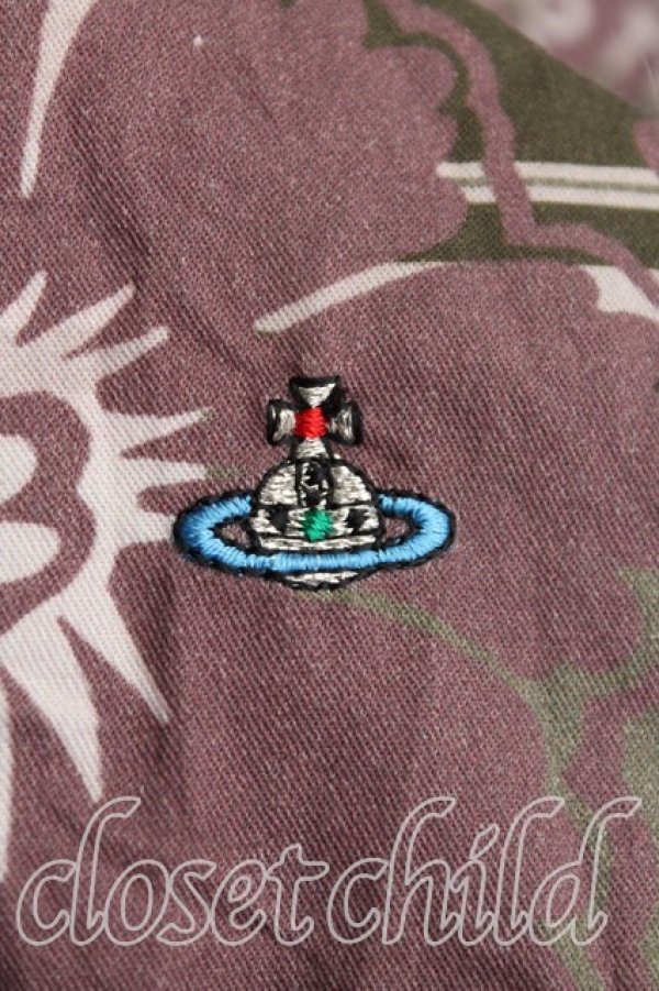 画像5: ヴィヴィアンウエストウッド MAN 中古 / フラワーptシャツ 44（メンズS相当） 茶  H-25-11-16-037-bl-OD-ZH (5)