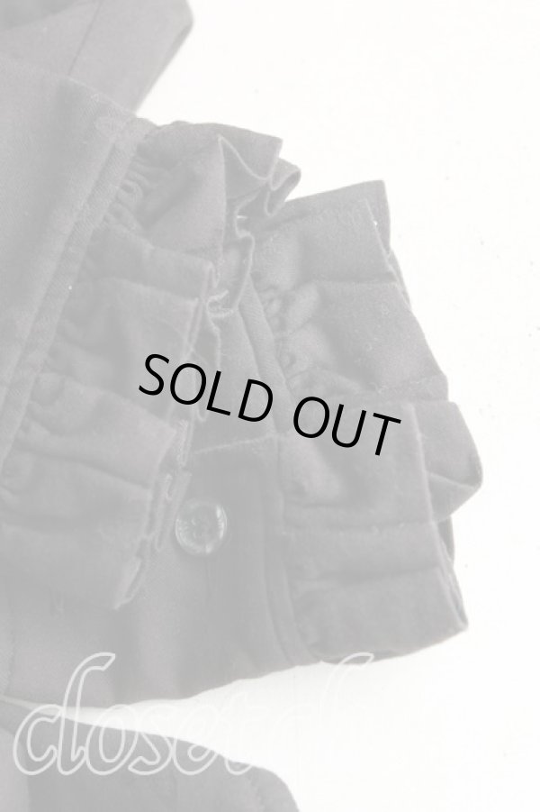 画像7: ヴィヴィアンウエストウッド 中古 / オーブ刺繍フリルシャツ 02(9号相当) 黒  H-25-11-16-038-bl-IN-ZH (7)