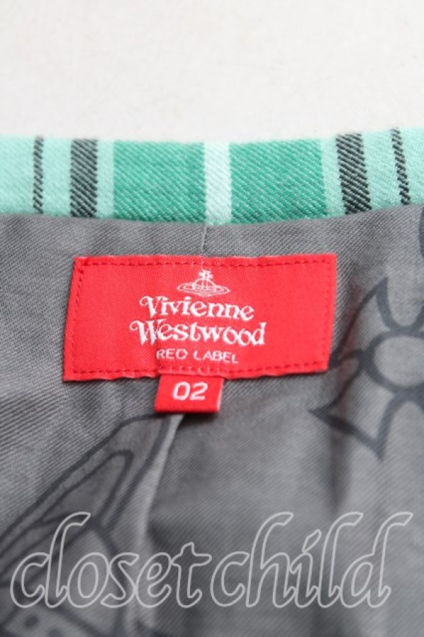 画像3: ヴィヴィアンウエストウッド 中古 / タータンチェックキルトスカート 02(9号相当) 緑  H-25-11-16-039-sk-IN-ZH (3)