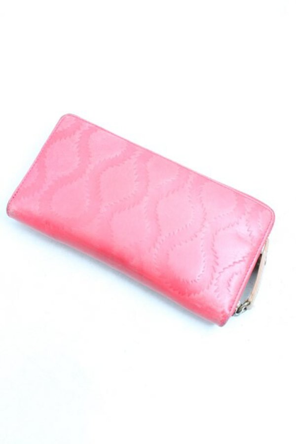 画像2: ヴィヴィアンウエストウッド 中古 / スクイグルラウンドジップ長財布  ピンク  H-25-11-16-003-wa-OD-ZH (2)