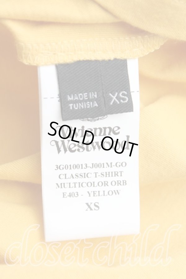 画像4: ヴィヴィアンウエストウッド 中古 / クラシックオーブTシャツ XS マスタード  H-25-11-16-040-ts-OD-ZH (4)