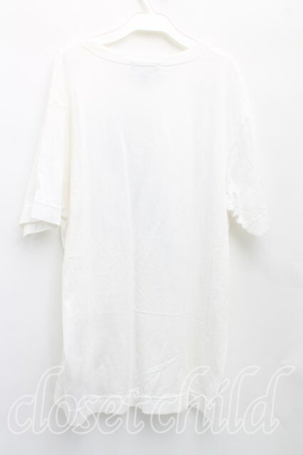 画像2: ヴィヴィアンウエストウッド MAN 中古 / LIGHTING BOLTS　Tシャツ 48（メンズL相当） 白  H-25-11-16-041-ts-OD-ZH (2)