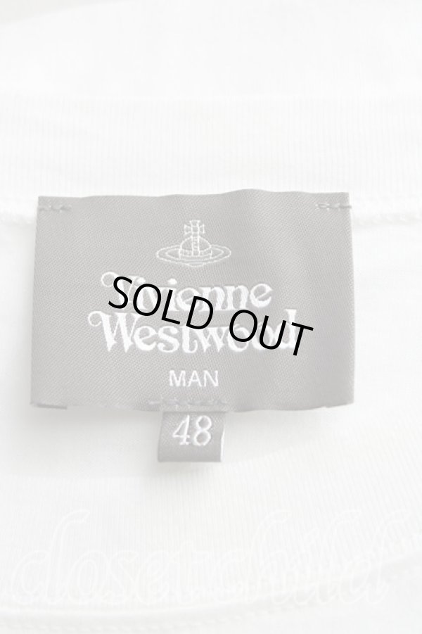 画像3: ヴィヴィアンウエストウッド MAN 中古 / LIGHTING BOLTS　Tシャツ 48（メンズL相当） 白  H-25-11-16-041-ts-OD-ZH (3)