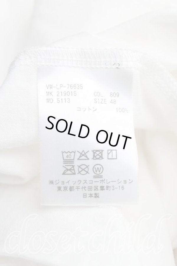 画像4: ヴィヴィアンウエストウッド MAN 中古 / LIGHTING BOLTS　Tシャツ 48（メンズL相当） 白  H-25-11-16-041-ts-OD-ZH (4)