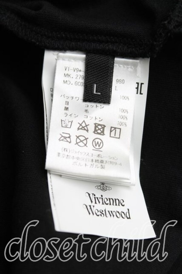 画像4: ヴィヴィアンウエストウッド MAN 中古 / スカルTシャツ L 黒  H-25-11-16-042-ts-OD-ZH (4)