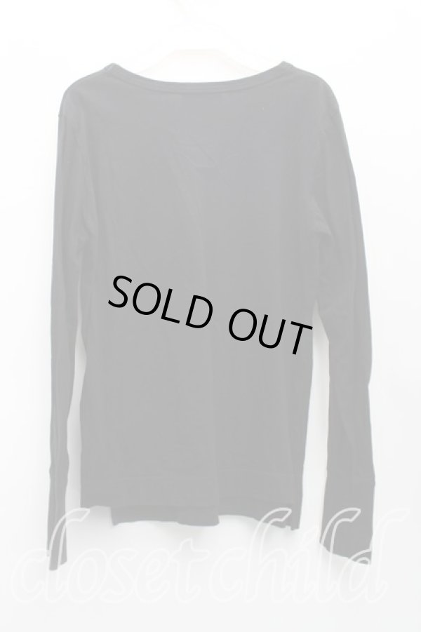 画像2: ヴィヴィアンウエストウッド 中古 / オーブリピート長袖カットソー 02(9号相当) 黒  H-25-11-16-043-ts-IN-ZH (2)