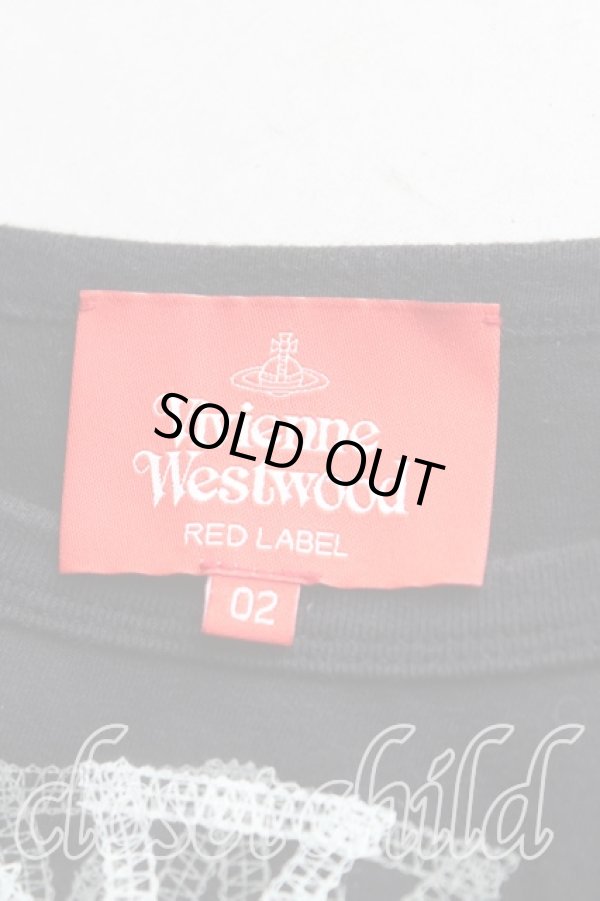 画像3: ヴィヴィアンウエストウッド 中古 / オーブリピート長袖カットソー 02(9号相当) 黒  H-25-11-16-043-ts-IN-ZH (3)